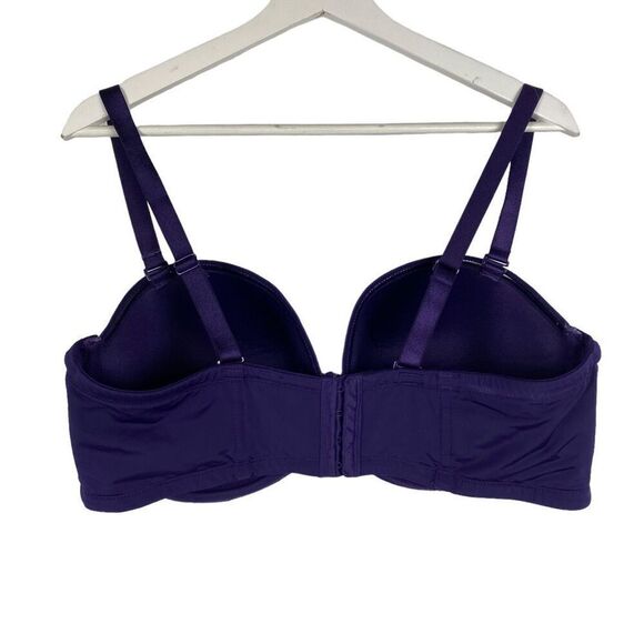 Torrid Purple Microfiber Push Up BRA 44DD Multi-Way Strapless - Picture 1 of 8